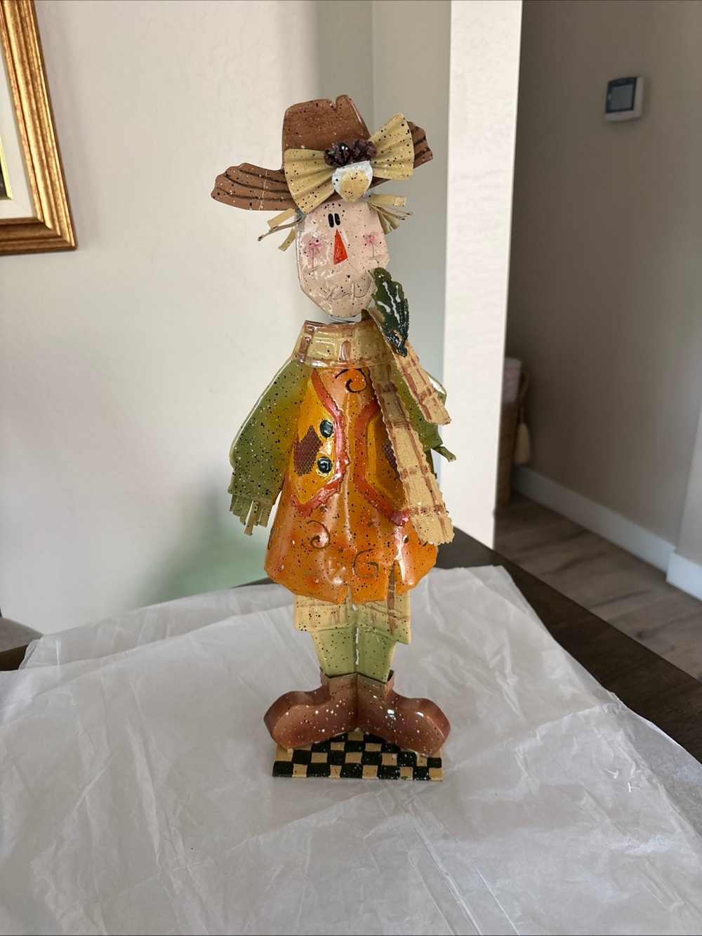 Vintage Cracker Barrel Bountifull Harvest Scarecrow with Original Box #8842